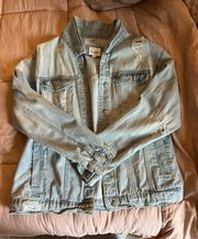 Light Wash Oversized Denim Jacket