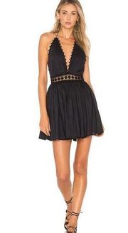 New. Pilyq plunge neck mini halter dress. Size XS. Retails $134