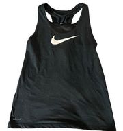 Nike Women's Black 2-in-1 Training Tank Top with Built-in Sports Bra Size XL