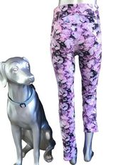 Duluth Trading Purple Floral Leggings with Pockets Women’s Size S x 31