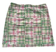 Lilly Pulitzer Patch Madras Plaid Skirt Size 4‎