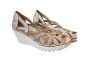 Sandals FLY LONDON Yellow Gold Yadi - Luna Wedges size 41 strappy