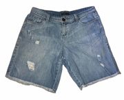 New York & Company Distressed Jean Shorts