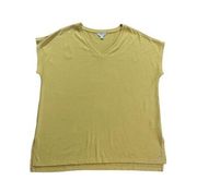 Orvis womens yellow basic top sz XL