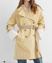 Club Monaco Belted Double Breasted Trench Coat