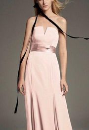 color Ballet Strapless Crepe Crepe Mermaid  Bridesmaid Dress Size 6