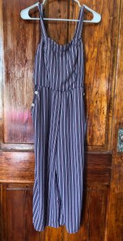 Xhileration Stripped Jumpsuit