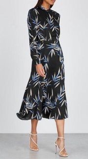 Equipment Printed Long Sleeve Dress, Size 4, Retail $495