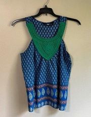 Blue Rain medium blue tank top