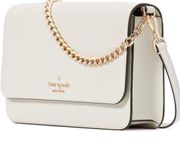 Cason White Chain Crossbody Shoulder Purse