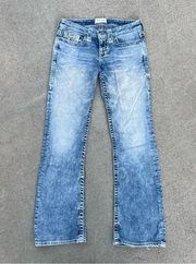 Big Star Liv 26R boot jeans light wash faded acid wash thinner denim