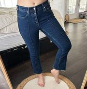 Cotton Citizen Women’s 27 Button Fly Raw Hem Jeans
