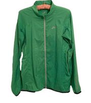 ASICS Lightweight Hooded Full Zip Packable Running Jacket Green Women’s