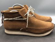 Toms Boots Womens 8.5 Water Resistant Moccasin Shoes Rio Mid Brown Walk Hike