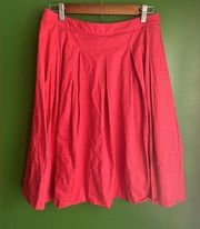 Talbots Hot Pink Pleated Skirt Size 4 Super Cute! EUC