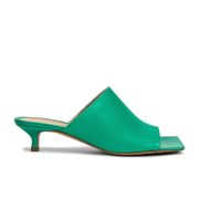 NEW BOTTEGA VENETA Stretch Mule Sandals in Acid Turquoise Green Sz 38