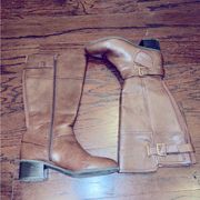 UNISA Women’s Brown Faux Leather Zip Up Knee High Boots Size 9.5