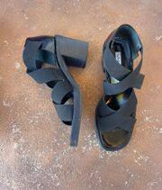 Italian gladiator heeled sandals