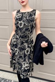 Vintage  Silk Floral Dress