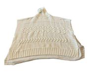 LOFT Cream Poncho Sweater Size XS