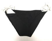 Adore Me black & white bikini bottoms L