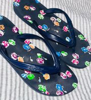 COACH Clementine Floral Flip flops sz 9