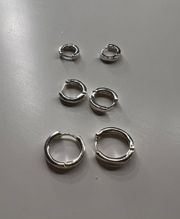 Silver Earring set