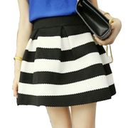 Francesca’s Aina be Pleated Striped Skirt 