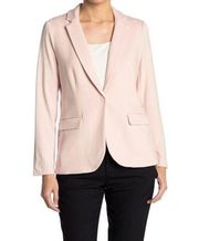 Catherine Malandrino Womens Pink French Terry Knit Blazer