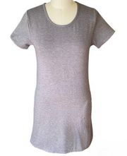 NWT ~ SERRA Gray Knit Short Sleeves Side Pockets Dress ~ Women's Size MEDIUM