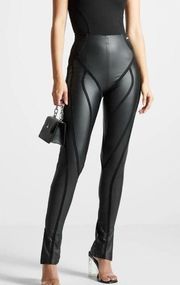 Maniere De Voir faux leather leggings