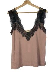 Lovestitch Light Pink Lace Straps Cami Tank Top S