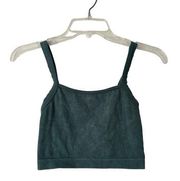 Colsie Green Ribbed Tank XS