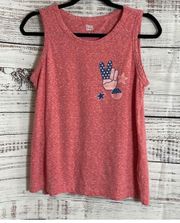 tank top women’s size medium peace 4th of July independent day