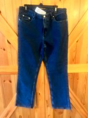 Womens Straight Leg Jeans Size 12 Blue 34x32 Nwt