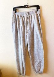 Faded Glory Womens Gray‎ Joggers Size Large Elastic Waist