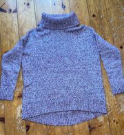 Purple Turtleneck Sweater
