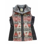 Royal Robbins Vest Womens Small Inca Jacquard Southwestern Zip Up Gary Sherpa