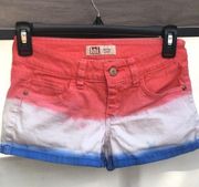 2/$25 🛍 l.e.i. Lowrise Ombré Rolled Cuff Shorts