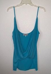 Wayf Scoop Plunge Cowl Neck Tank Hi-Low Top Cami