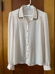 Vintage Button Up Blouse