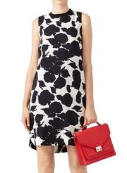 10 Crosby Derek Lam Abstract Dress Black White 8