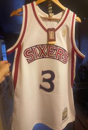 Allen iverson Philadelphia sixers authentic home 96  jersey size medium brand new with tags