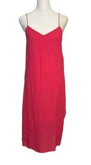 Tibi hot pink midi sheath dress size 0