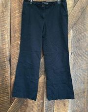 New York and Company Manhattan Chino wide leg black pants. Size 10.