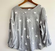 Gray Shirt With White Stars Size Large