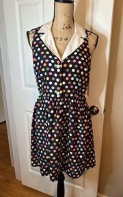 retro like Forever 21 polka dot mini dress size large