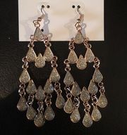 Ellen Tracy Gold Chandelier Earrings