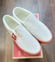 classic slip on suede mashmallow/peach women size 8