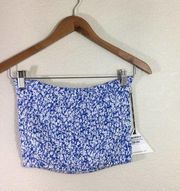 LF | Lost + Wander floral smocked bandeau top NEW S